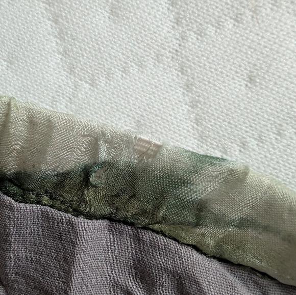 Sundance Tiered 100% Silk Maxi Skirt Green Watercolor Camo, size M Fairy Boho - Picture 13 of 14